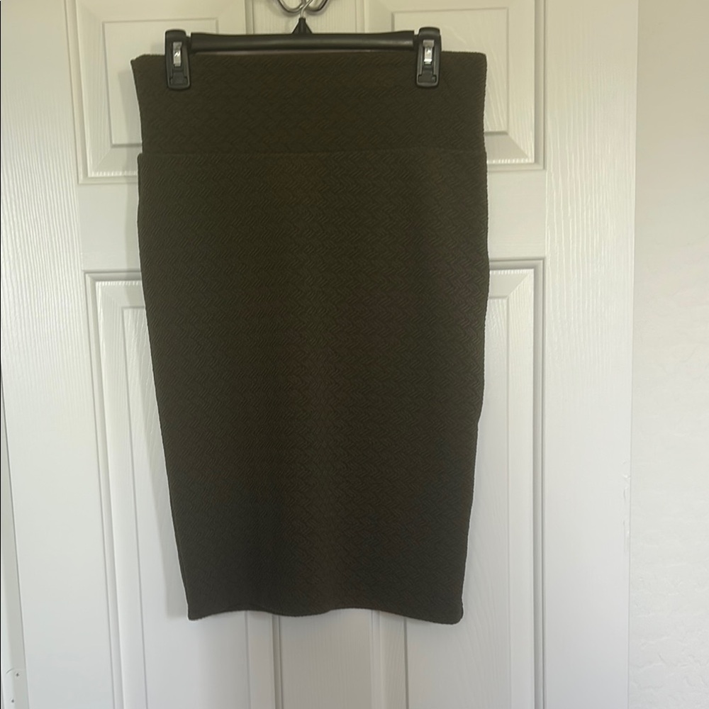 Elegant Green Pencil Skirt